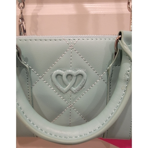 NWT Betsey Johnson Crossbody Purse Wallet Mint Green - Picture 3 of 13